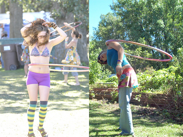 Harvest Fest 2010 Colleen and Kayla Hooping
