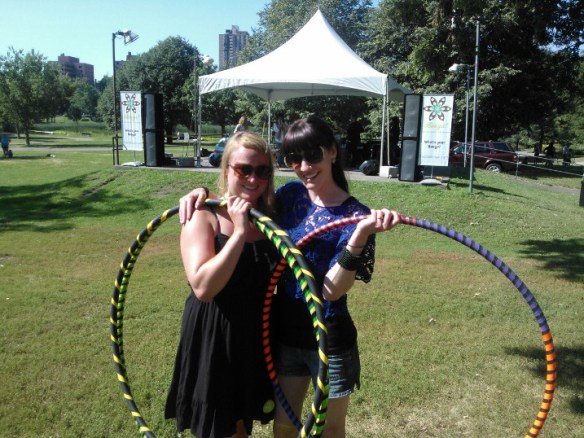 Hula hooping for world record attempt