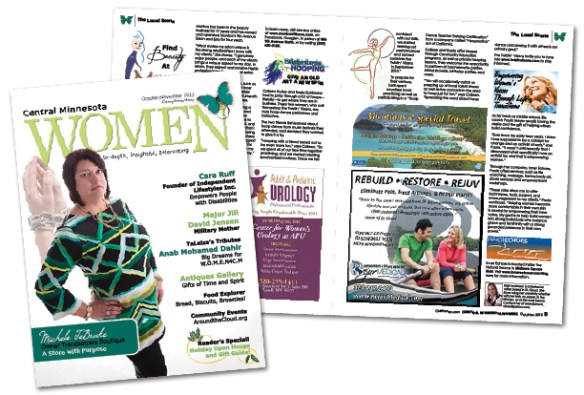 Twistin Vixens featured in Central MN Womens Magazine