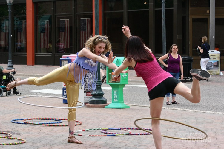 Hoop Dancers at the Downtown St. Cloud Walk About