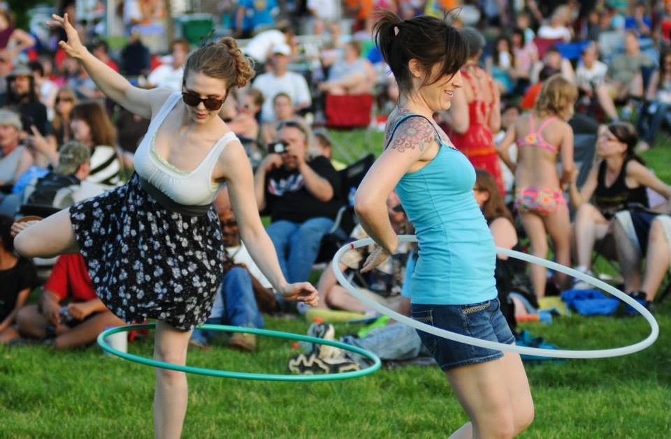 Hoop dancers at Summertime by George