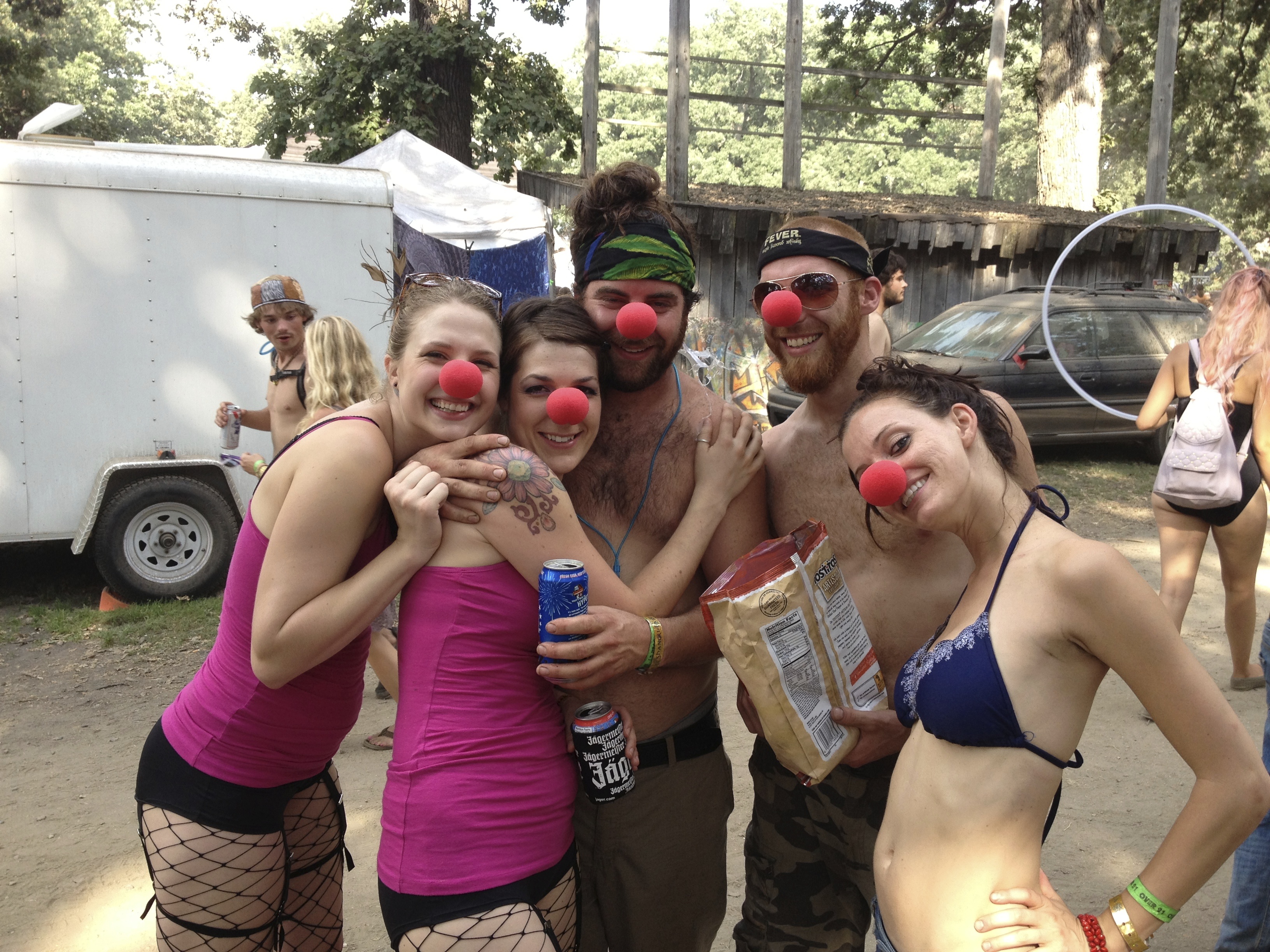 Twistin Vixens at Shangri~La 2013 representing the Red Nose Revolution