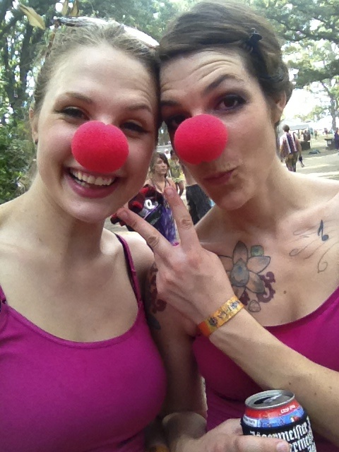 Kayla and Colleen Red Noses