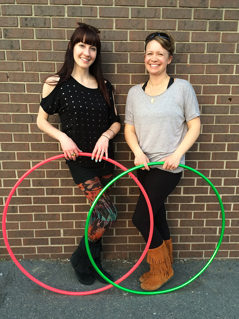 Twistin Vixens Amy and Nikky Hoop Dance Performers