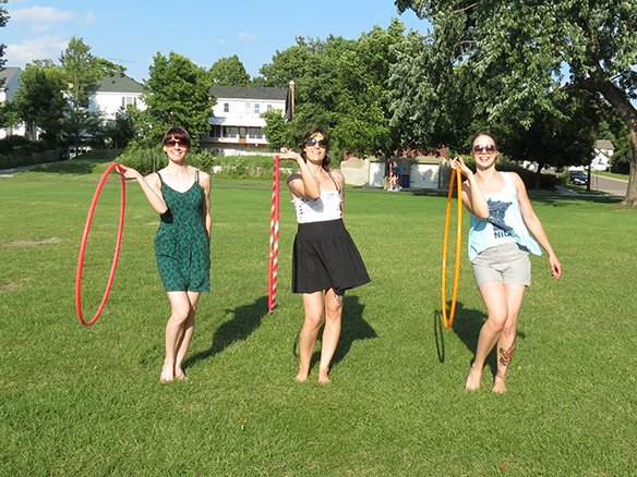 Hoop Jam at Lake George with Amy Imdieke, Colleen Hurley and Kayla Helm