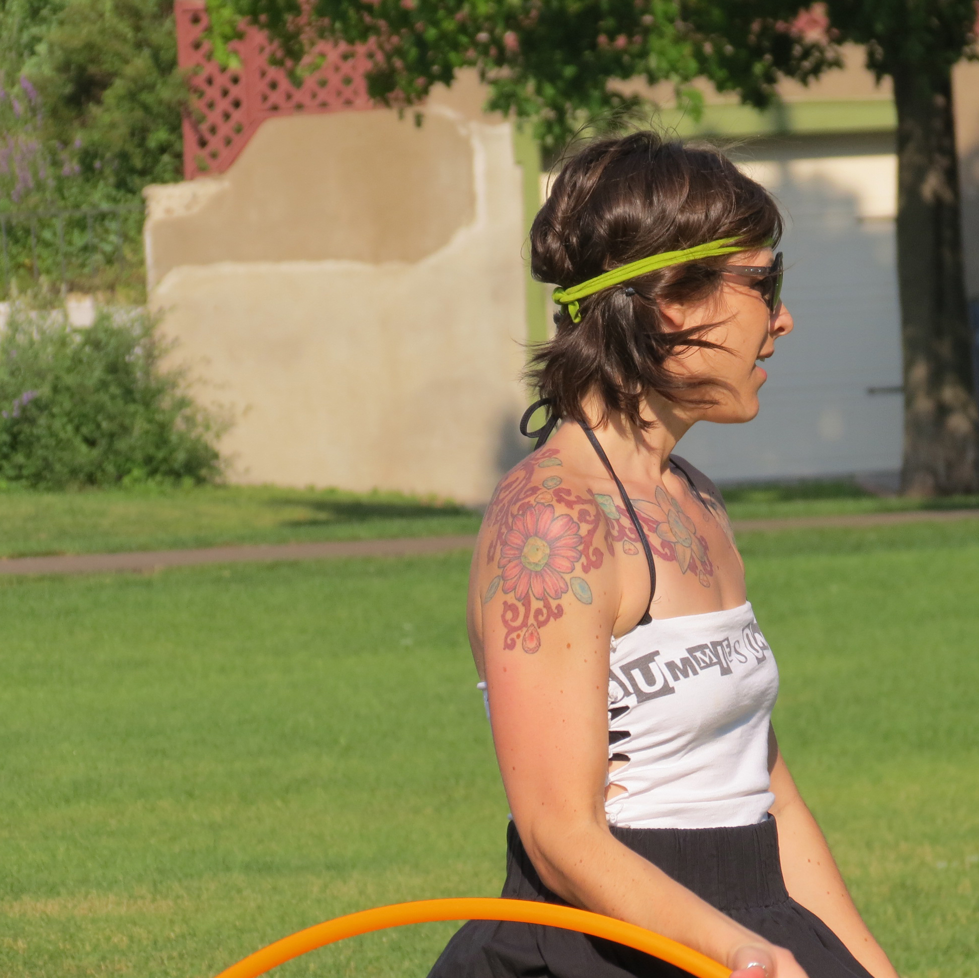 Hoop dancer Colleen Hurley
