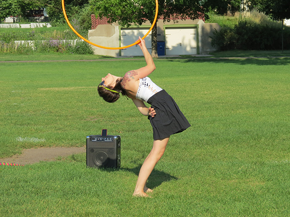 All I need is music and my hoop. Colleen Hurley