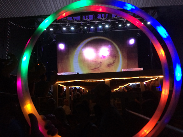 Rockfest 2015 Breaking Benjamin Backdrop and LED Hoop