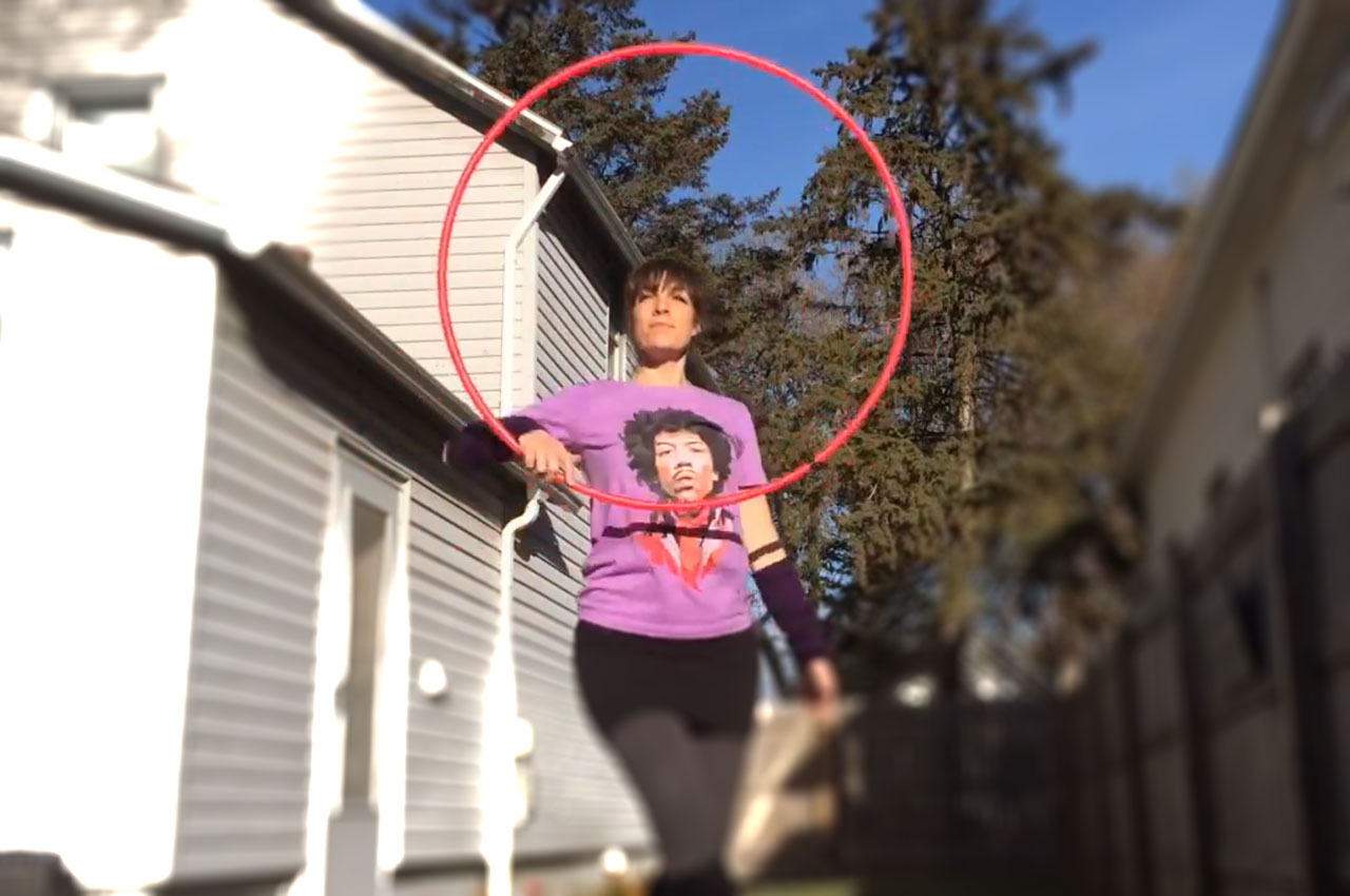 Colleen Hurley Hoop Dance Practice