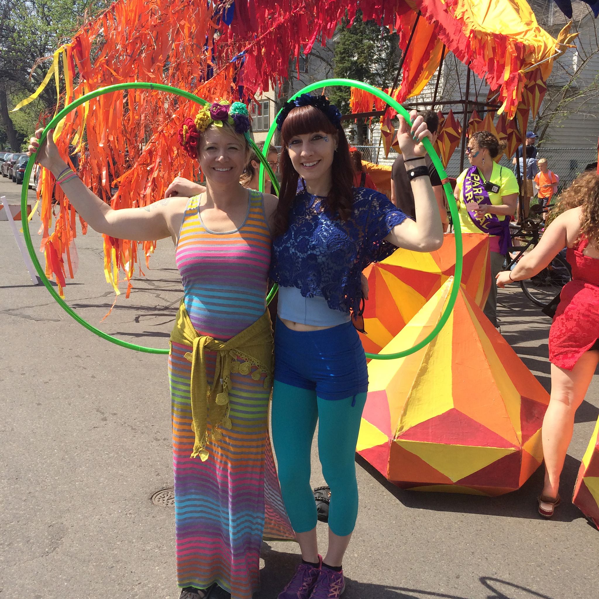 May Day Parade Rainbow Hoopers