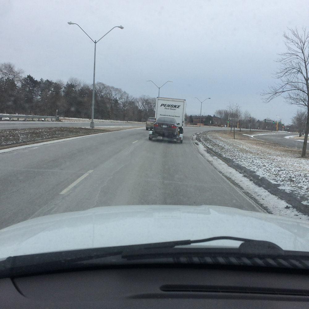 Moving Truck and Trailer